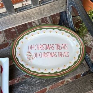 Opal House melamine oh Christmas treats platter